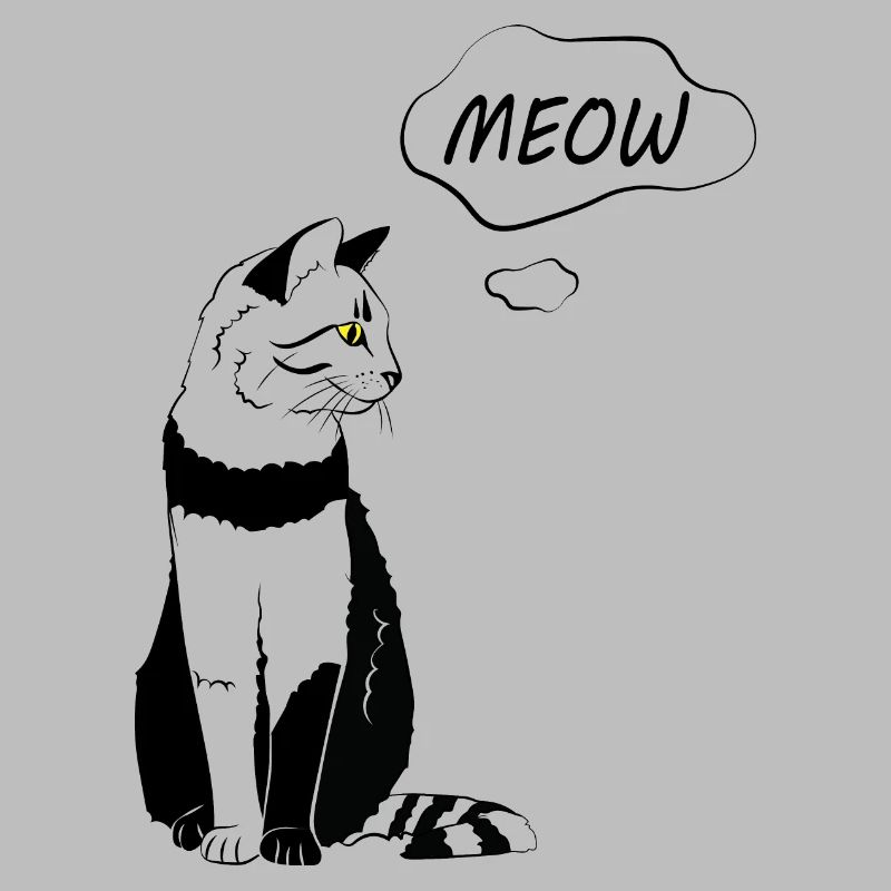 Miaou de chat mignon