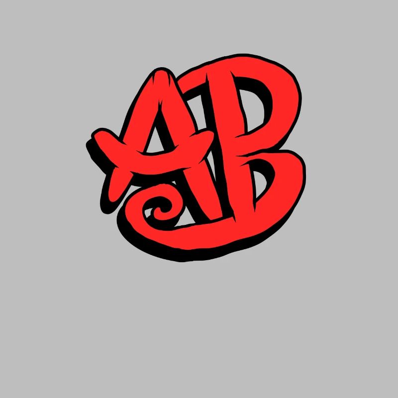 Graffiti Initials AB