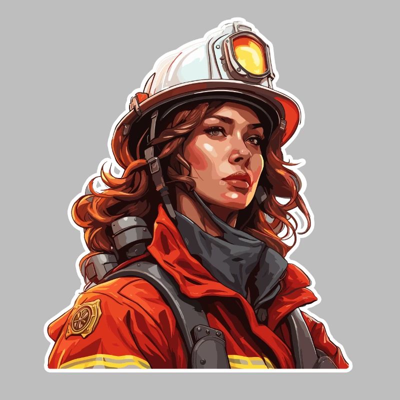 Firefighter / Fire / Fire / Extinguish / Heroine