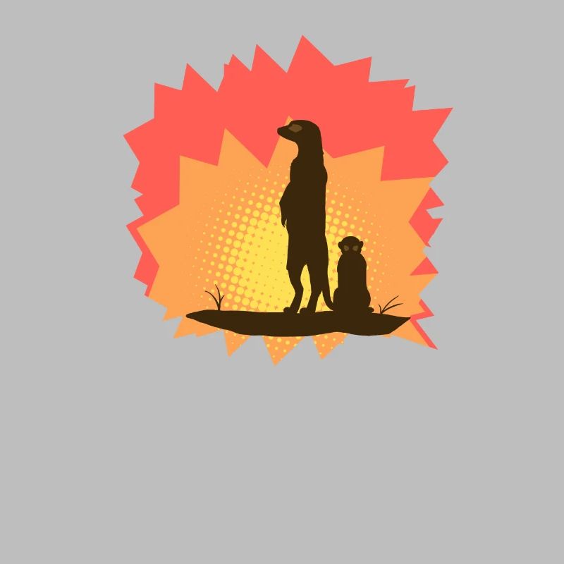 Silhouette de suricate Silhouette de suricate
