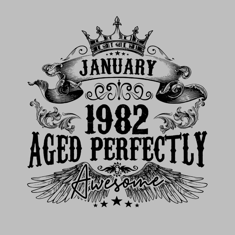 1982 | Januar Aged Perfectly 1982 Geburtstagsgeschenk