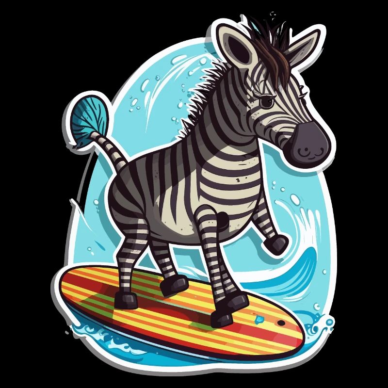 Zèbre de surf