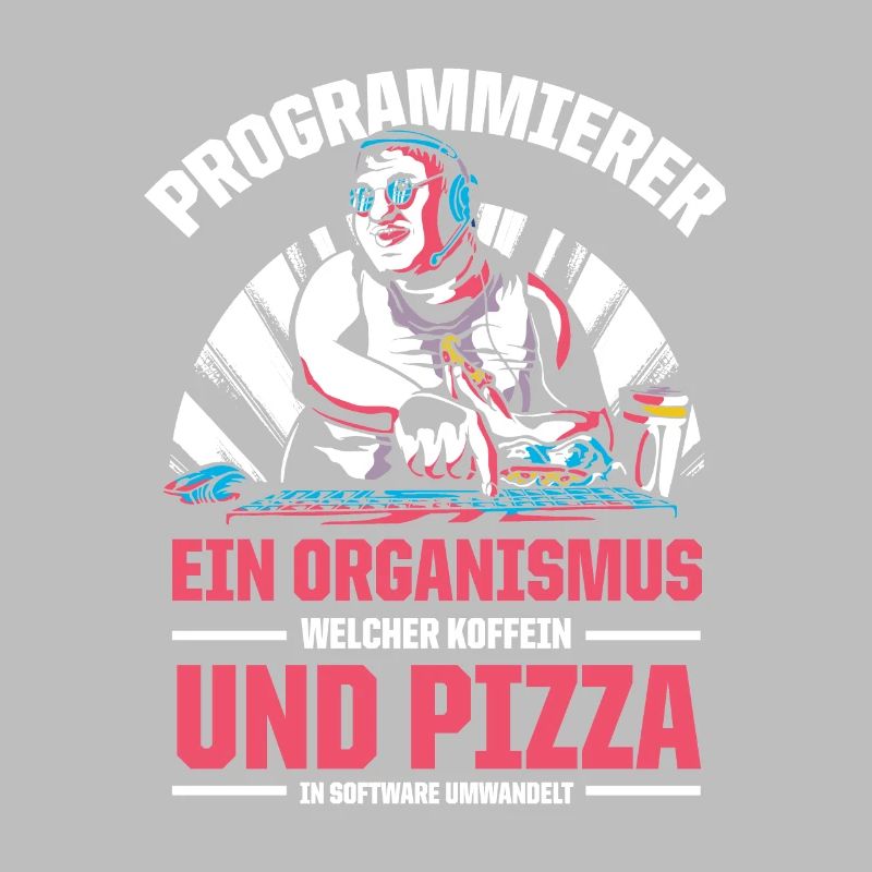 Programmierer Ein Organismus Aus Koffein Und Pizza