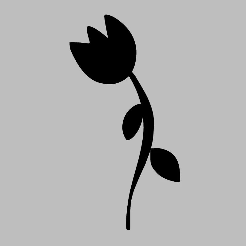 Symbole De Fleur Forme Plante De Fleur