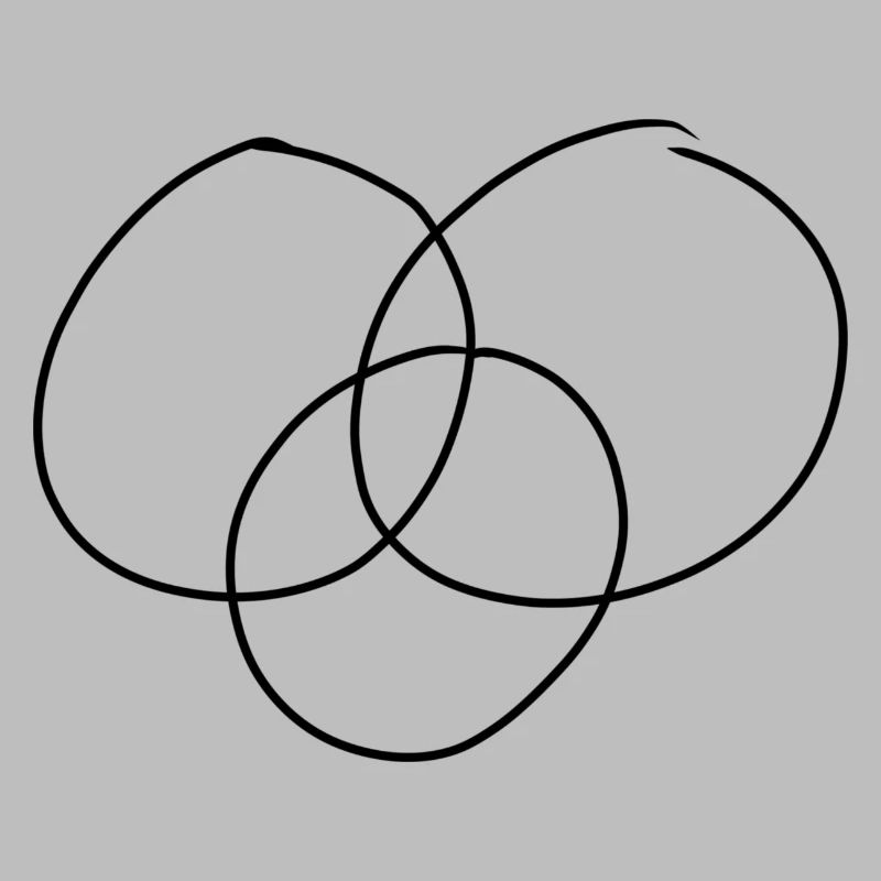 three circles form a circle