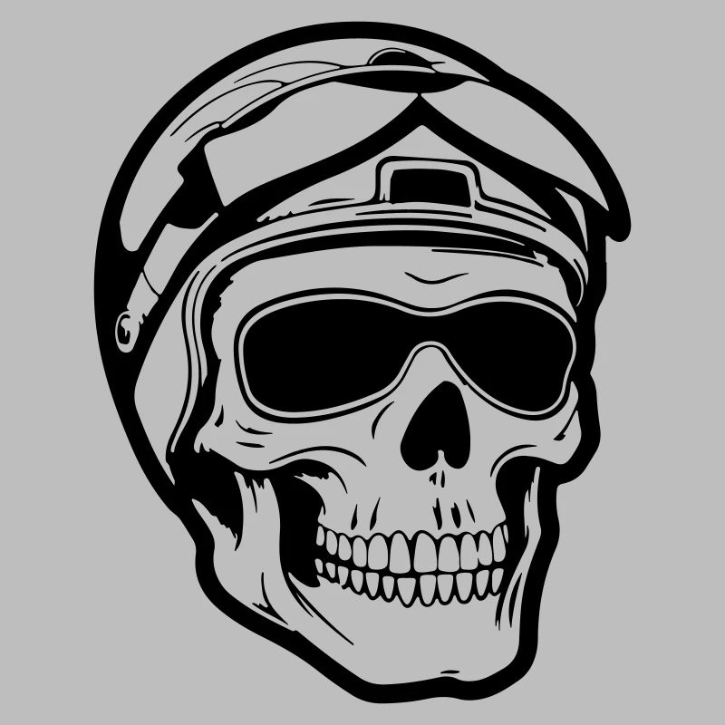 Skelett Biker