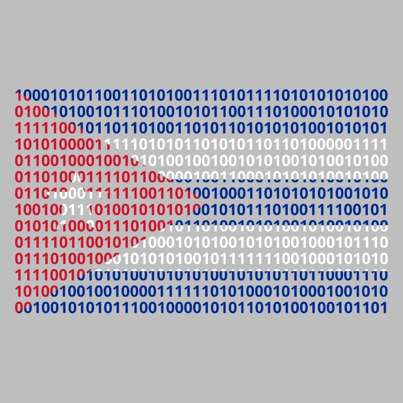 Kuba Flagge Binärcode Bit Byte Binär Informatik PC