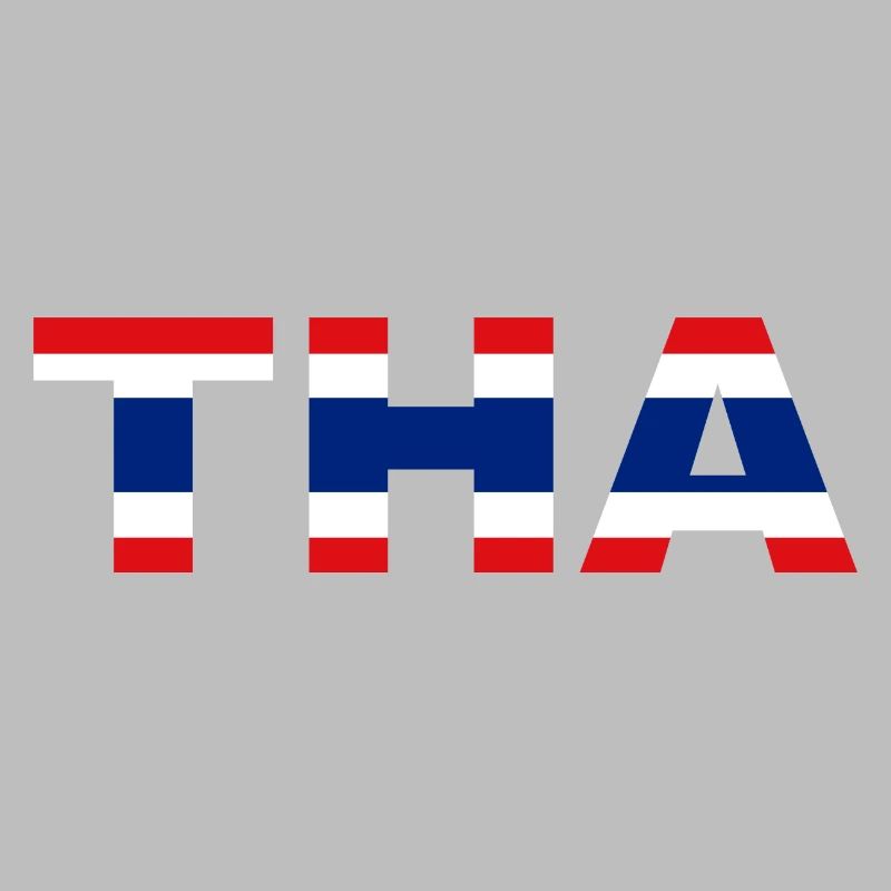 Drapeau Thaïlande Code ISO THA