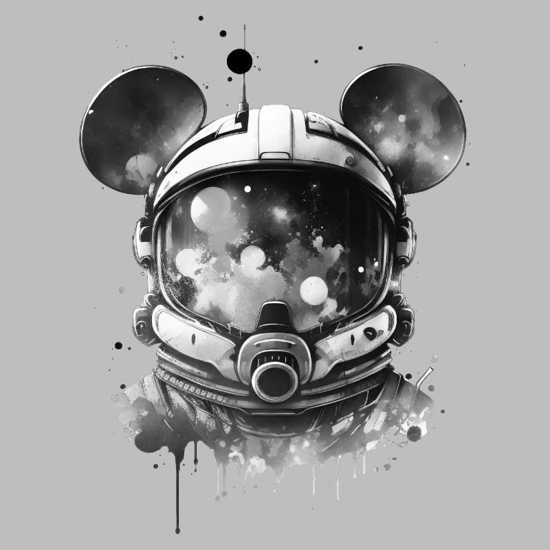 Souris astronaute, Casque, Combinaison spatiale, Espace, Espace