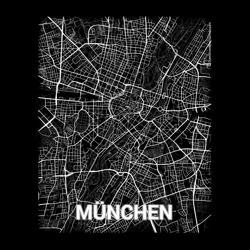 Plan du centre et rues de Munich