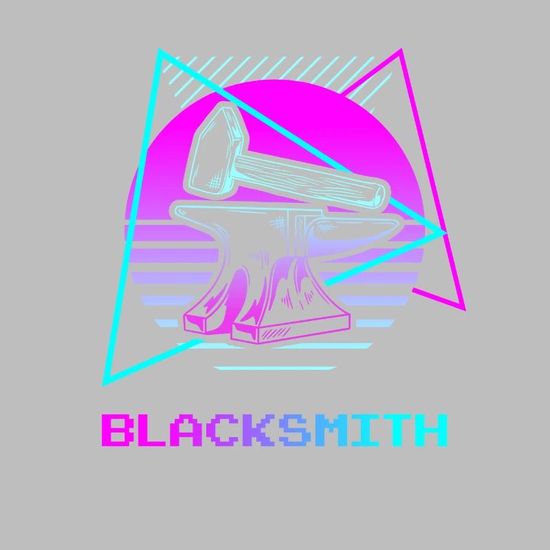 Rétro Vintage Classic Blacksmith Blacksmithing