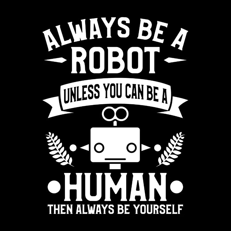 Sei immer ein Roboter, es sei denn, du kannst ein Mensch sein