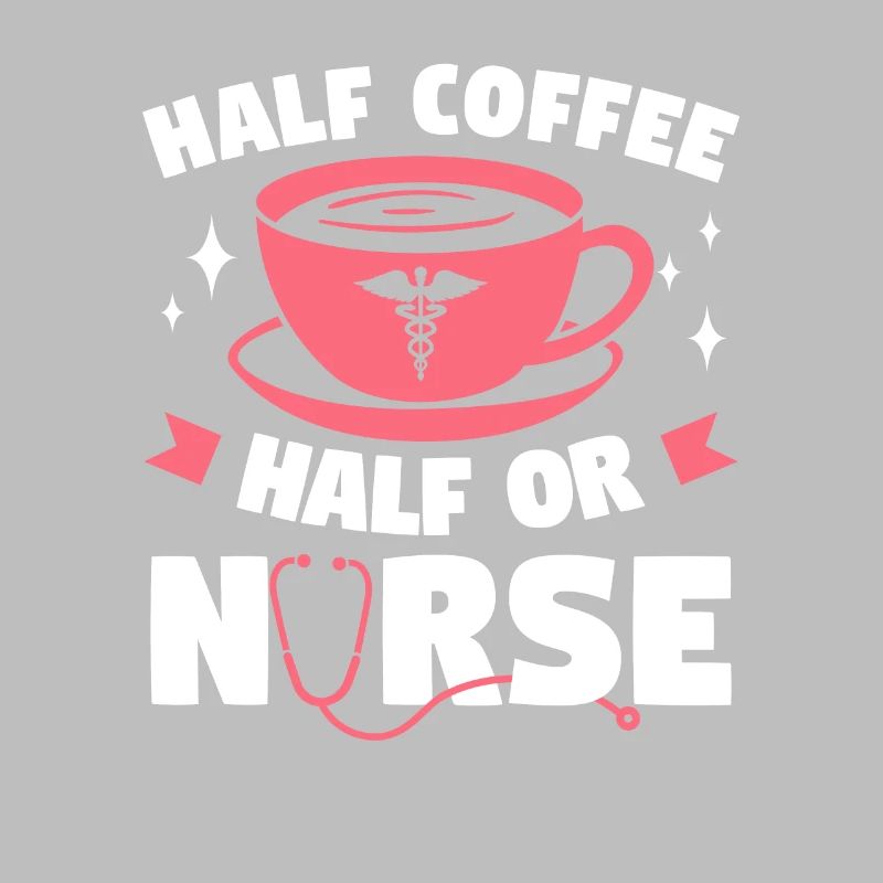 Halber Kaffee Halb ODER Krankenschwester OP-Krankenschwestern RN