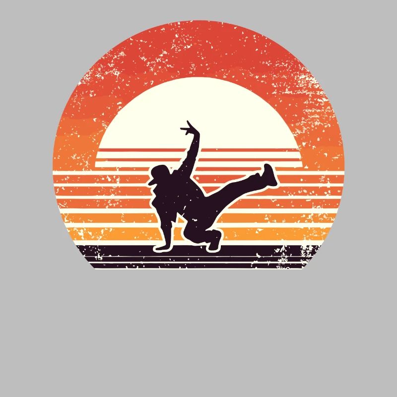 Retro Sunset Dancing Dance Dancer