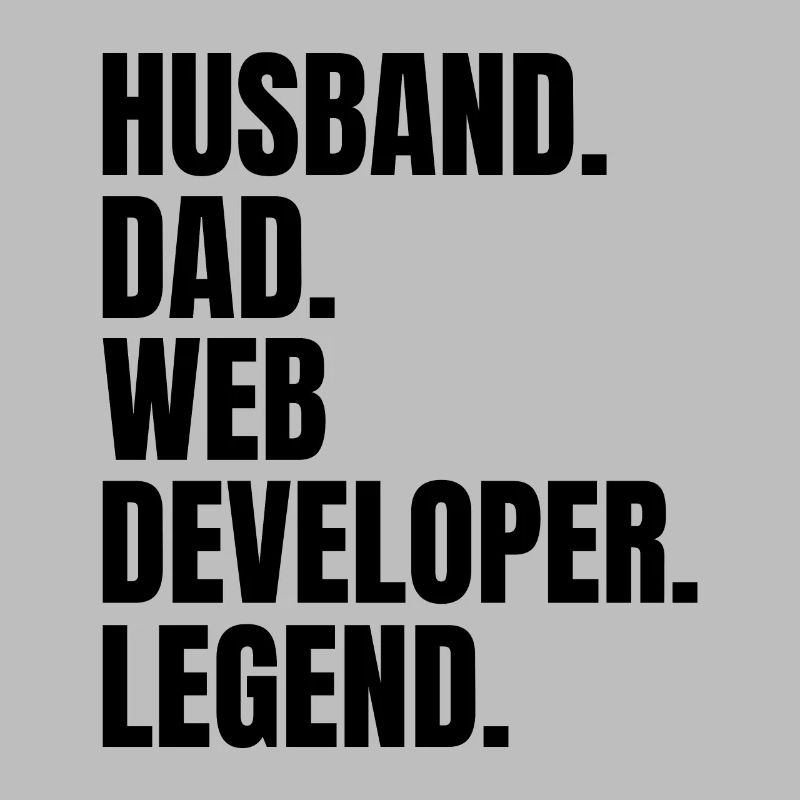 Husband Dad Web Developer Legend Retro