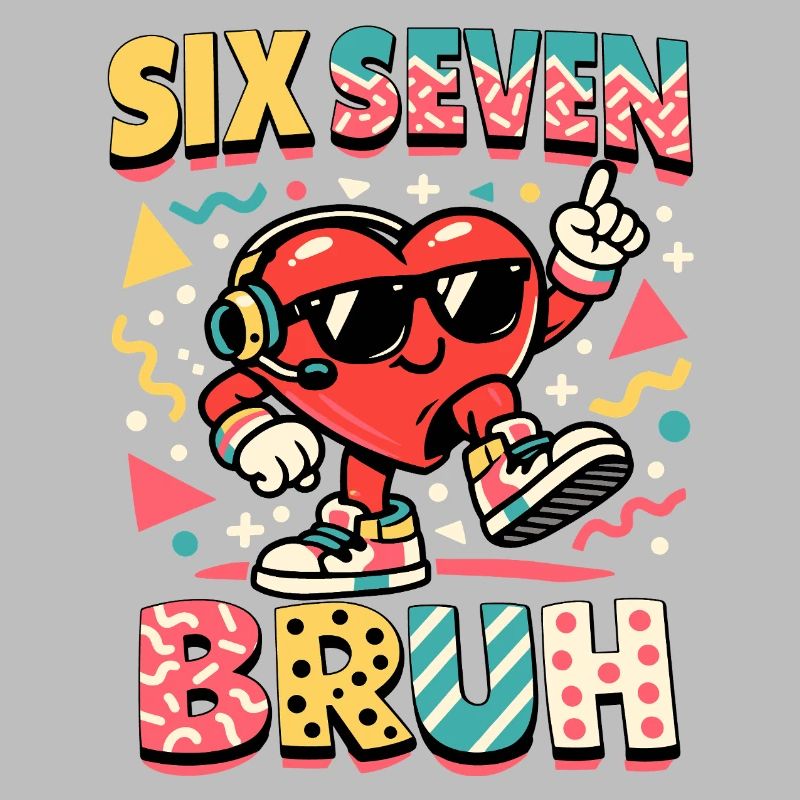 67 Six Seven Meme Cool Saint-Valentin