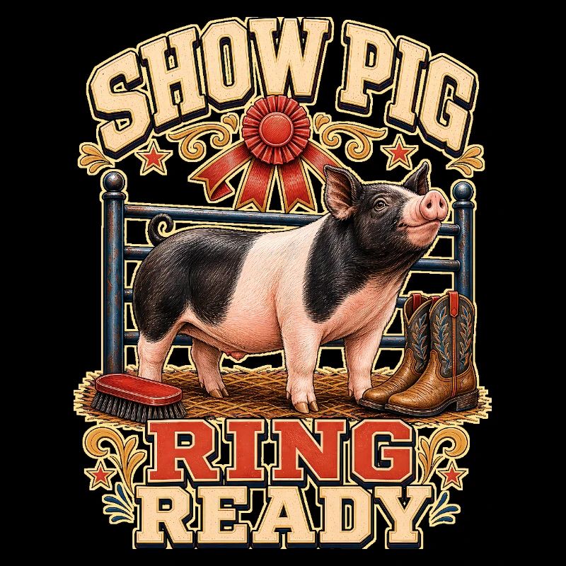 BAGUE DE COCHON DE CONCOURS PRÊTE