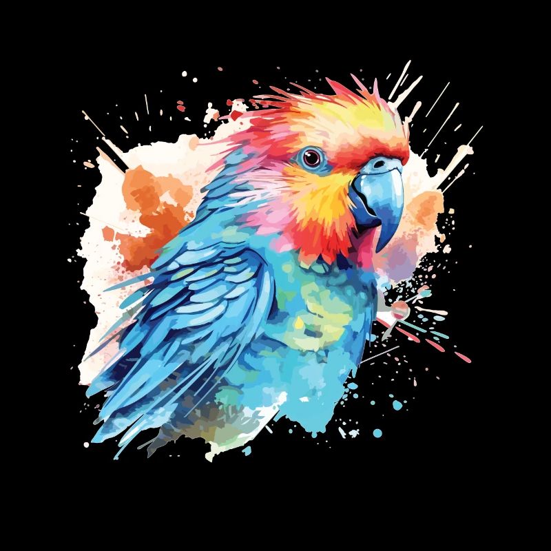 Art de l’aquarelle mignonne perruche