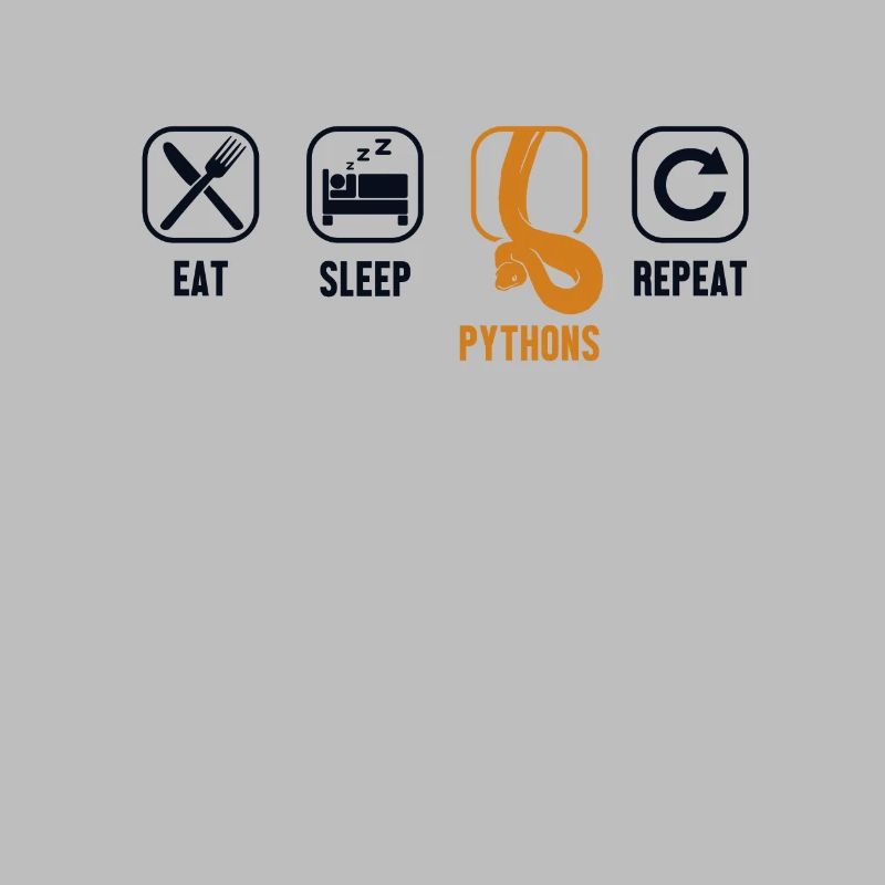 Eat Sleep Pythons Repeat Python Schlange Banana