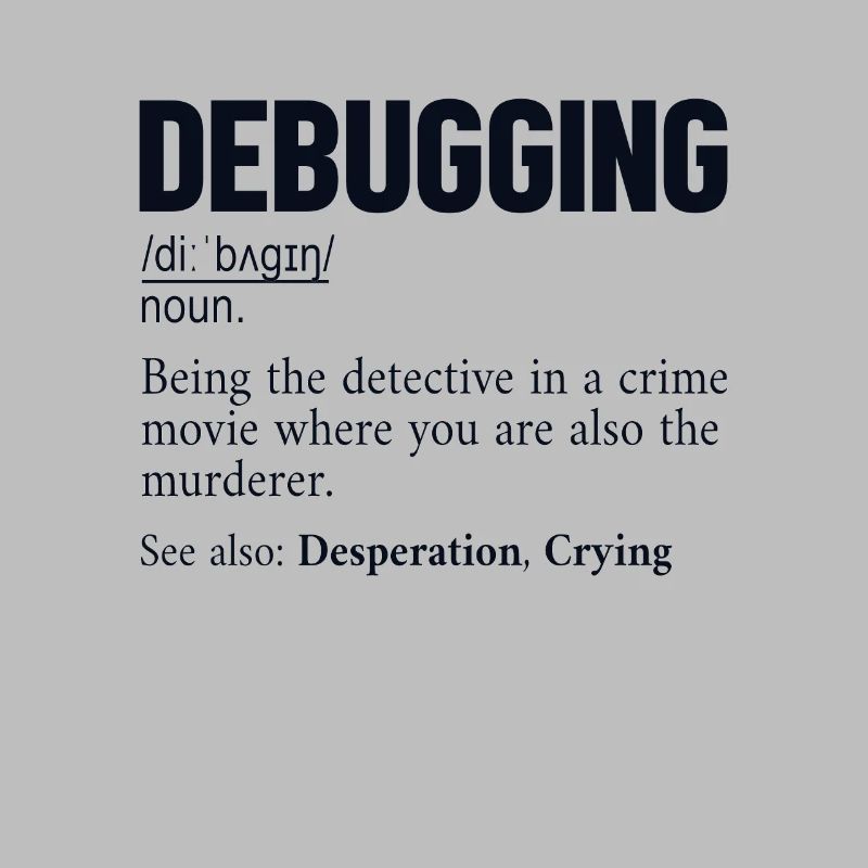 Debugging Definition Developer Coder Programmer