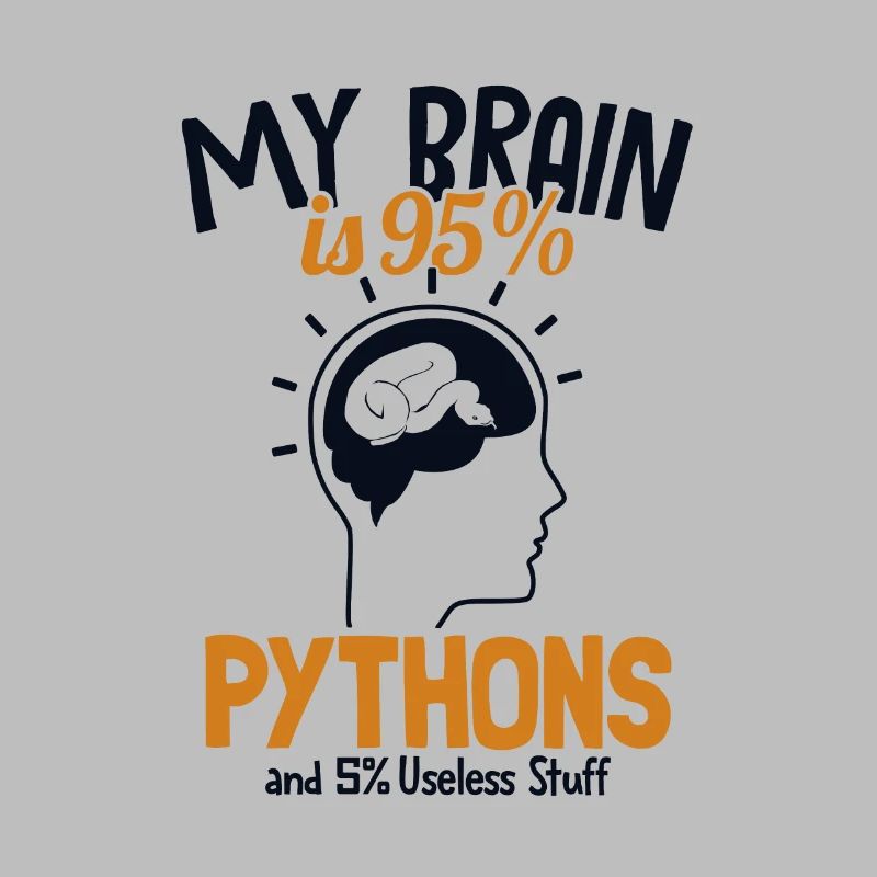 Mon cerveau est composé à 95% de pythons Python Snake Banana