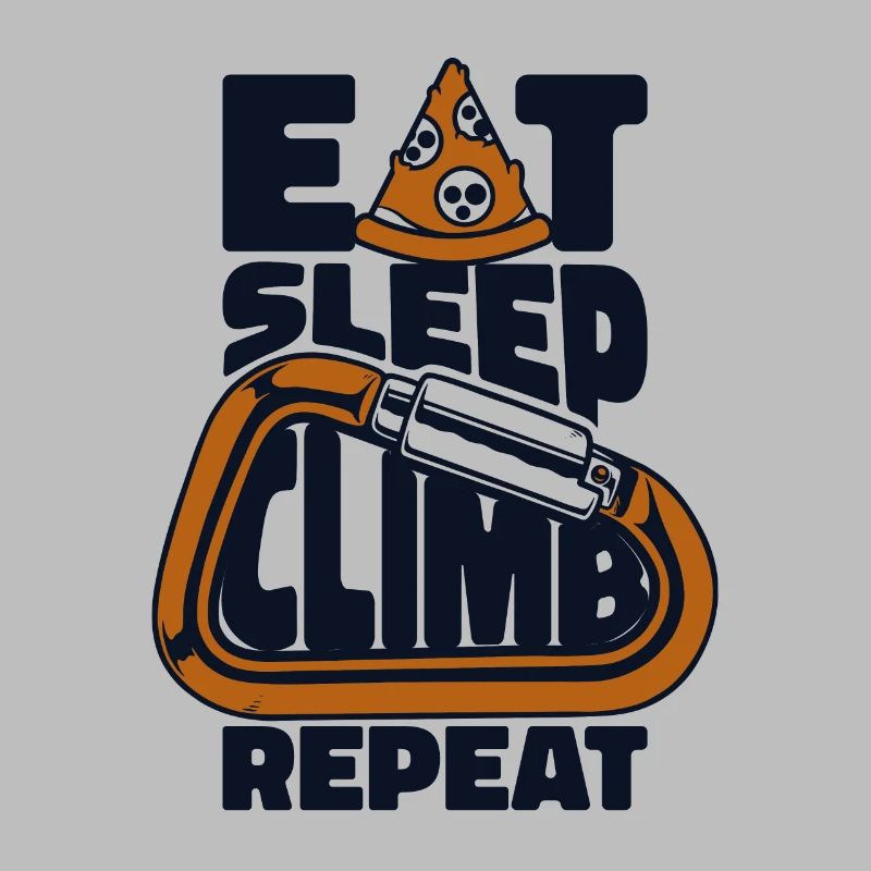 Manger, dormir, grimper, répéter, bloc, escalade de vitesse