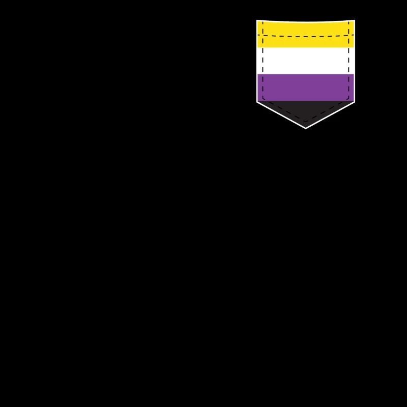 LGBTQ Non-Binary Pride Flag Pocket