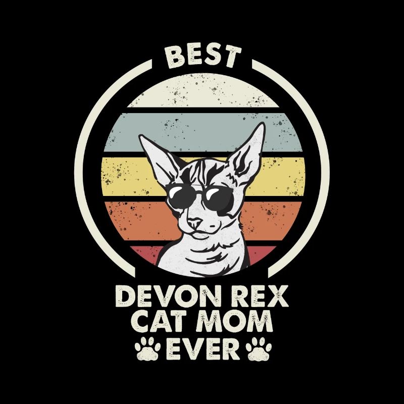 Maman chat - Devon Rex Chat