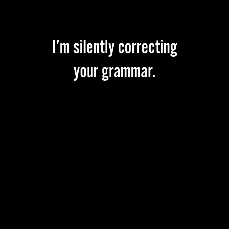 Grammatik Spruch Englisch Lehrer Geschenk