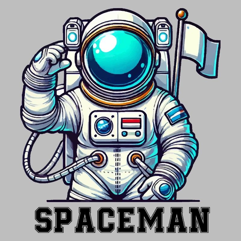 Astronaute de bande dessinée de l’espace