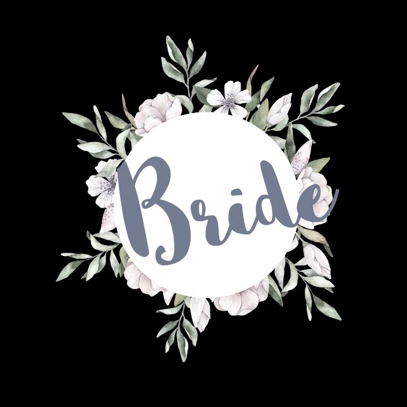 Vert de la mariée et mariée en fleurs
