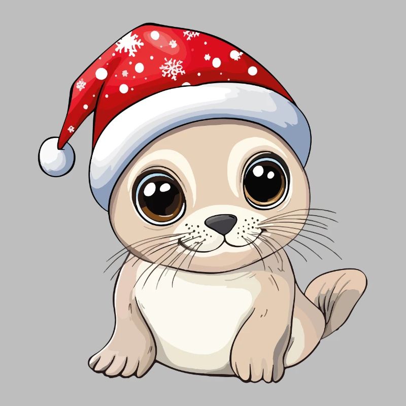 phoque Noël mignon mignon Noël Noël