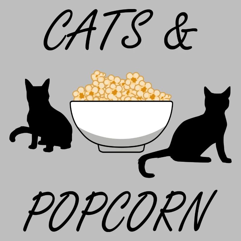 Popcorn and Cats Cute Kitty Pop Corn Manger