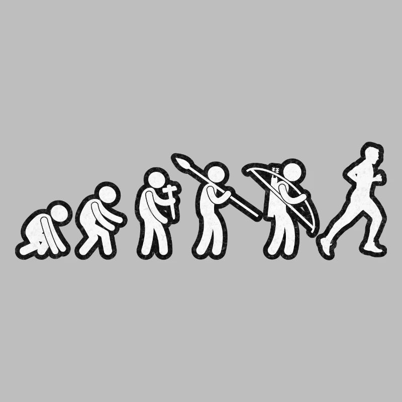 Evolution Running Grunge Blanc