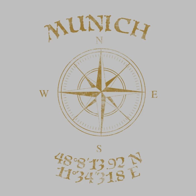 Compass GPS coordinates Munich