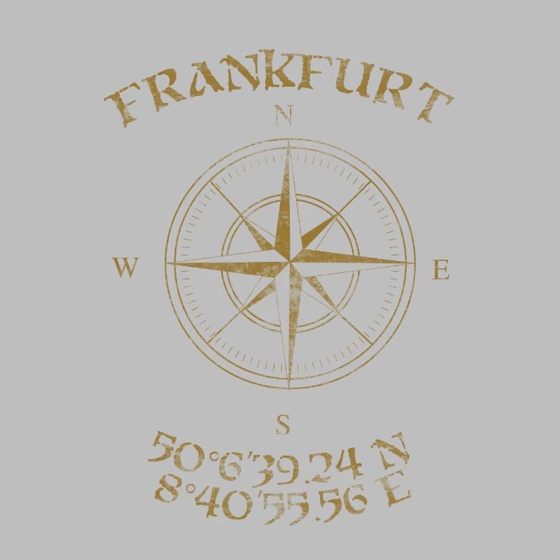 Compass GPS coordinates Frankfurt