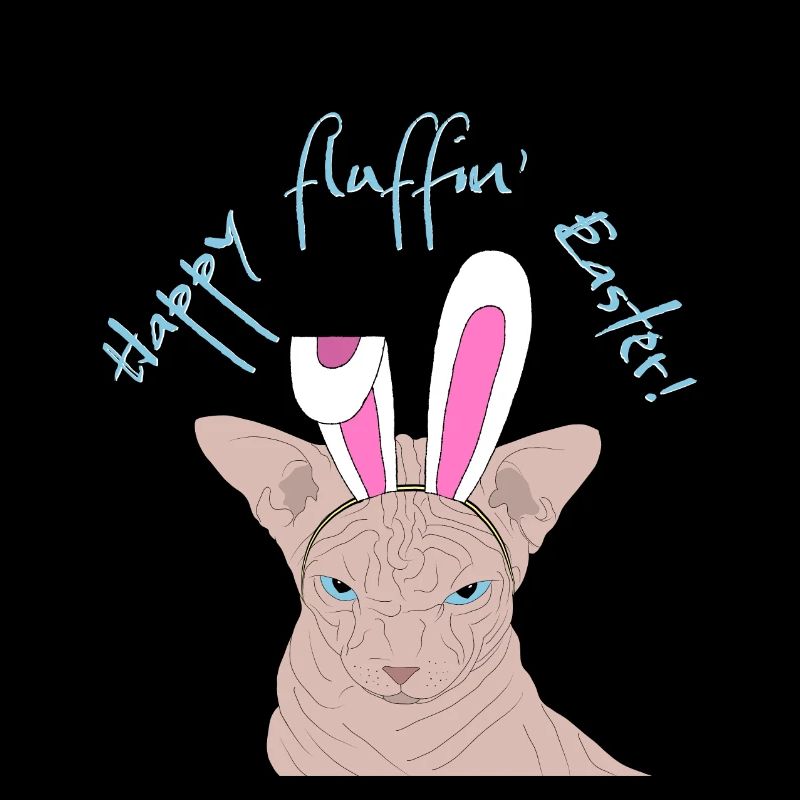 Joyeux sphynx de Pâques