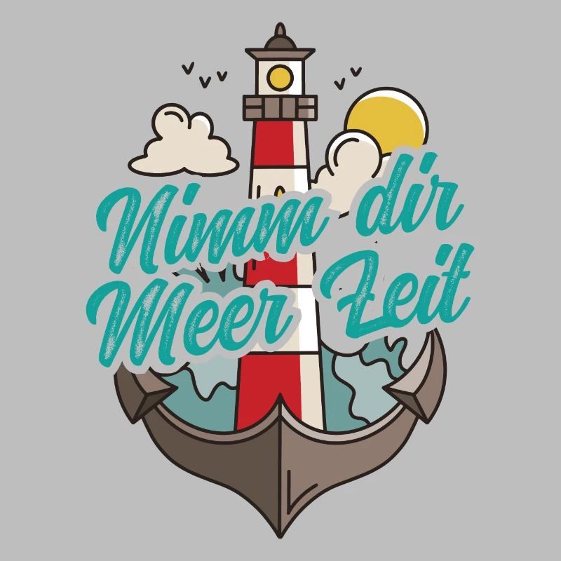 Nimm Dir Meer Zeit Nordsee Geschenk Leuchtturm