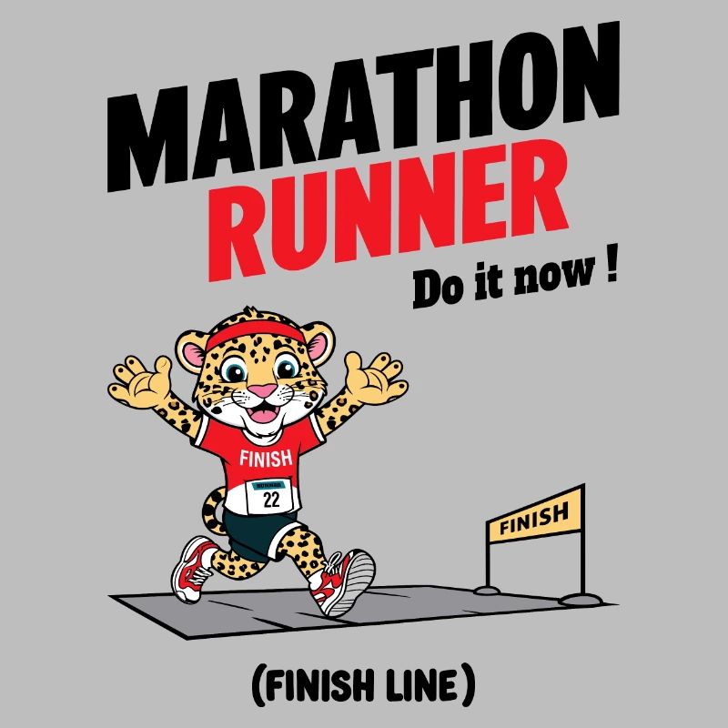 Leopard Marathon Läufer