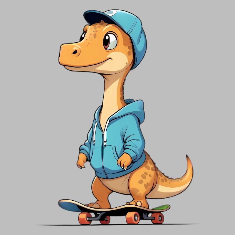 Conception du sweat à capuche Dino Skater