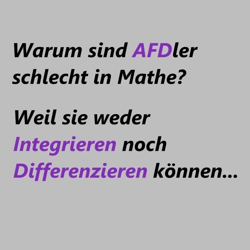 AFDler sind schlechte Mathematiker.