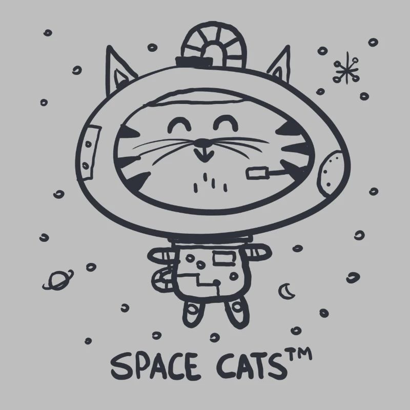 Chat de l'espace | Chat astronaute | Geek | Nerd