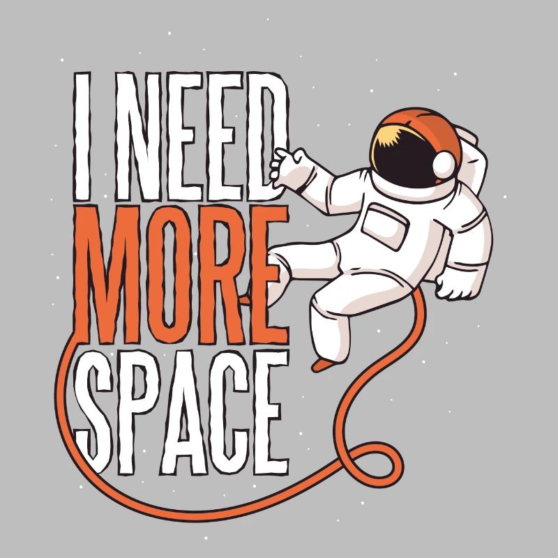 J'ai besoin de plus d'espace, je bracuhe plus d'espace astronaute