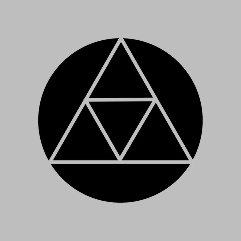 Triforce triangle symbol basic colors