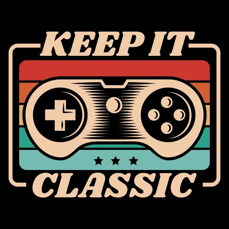 Retro Zocker Sprüche Gaming Geschenk