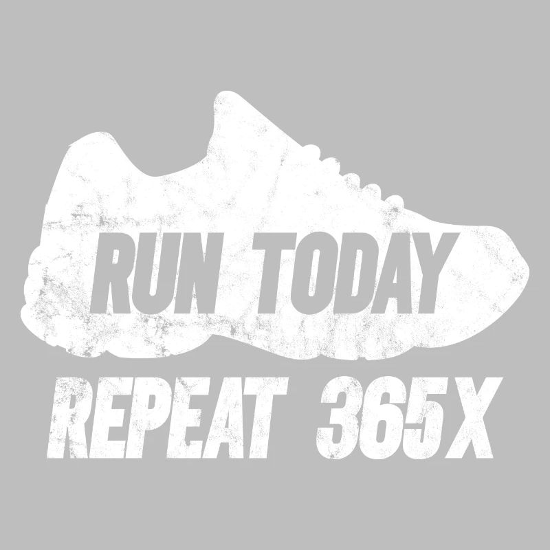 Retro Run Today Repeat 365 - Running Streak Runner