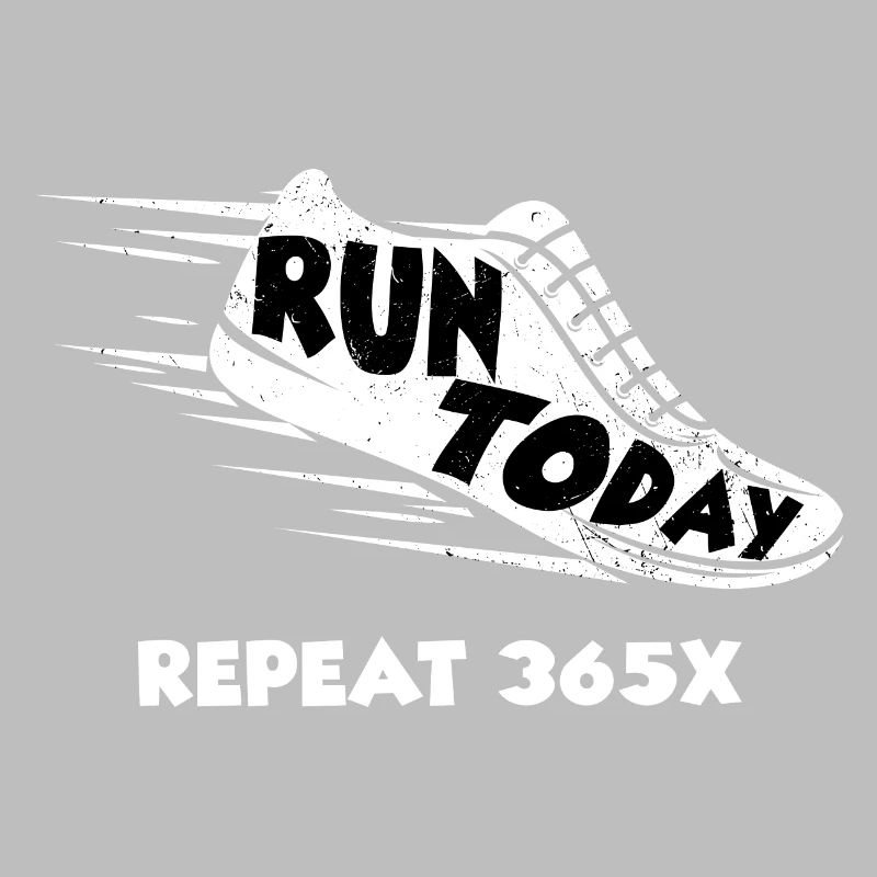 Retro Run Today Repeat 365 - Running Streak Runner