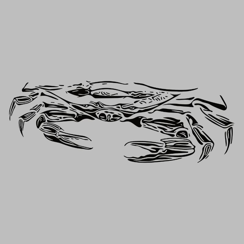Petit crabe vorace crabe de plage avec ciseaux