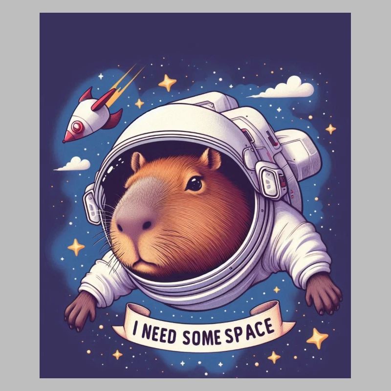 "I NEED SOME SPACE" Capybara