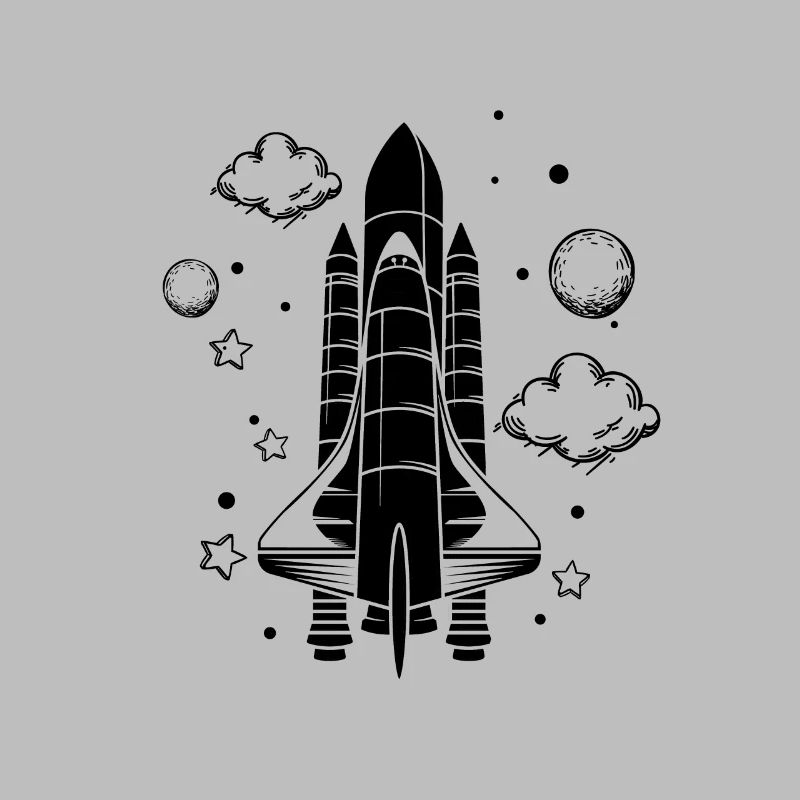 Vaisseau spatial - Astronaute spatial de fusée